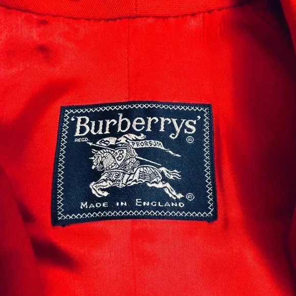 Burberry Red Trench Coat - Picture 2 of 15